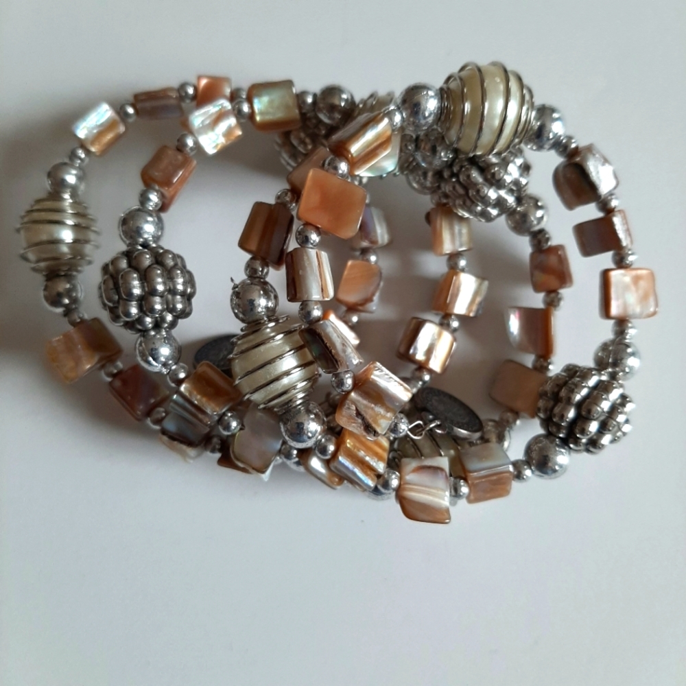 Vintage Wrap-around Pearl Bracelet